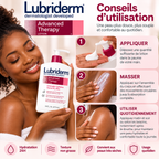 LUBRIDERM Advanced Therapy Lotion – Lait Corporel Hydratation Intense 24H pour Peaux Très Sèches – 473 ml