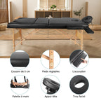 Table de Massage & Relaxation Pliante Professionnelle – Lit Esthétique Professionnel Portable