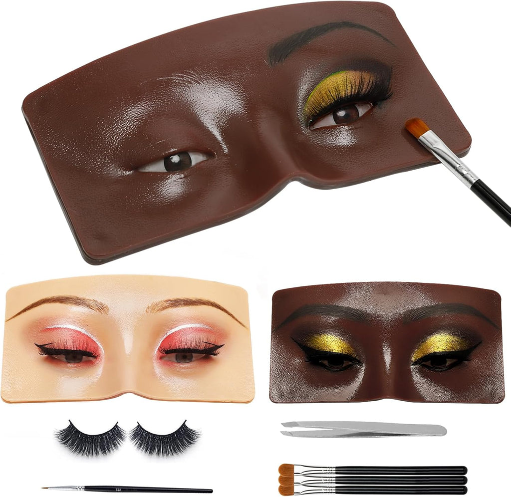 Mannequin Visage 5D Réutilisable – Planche d'Entraînement en Silicone pour Maquillage