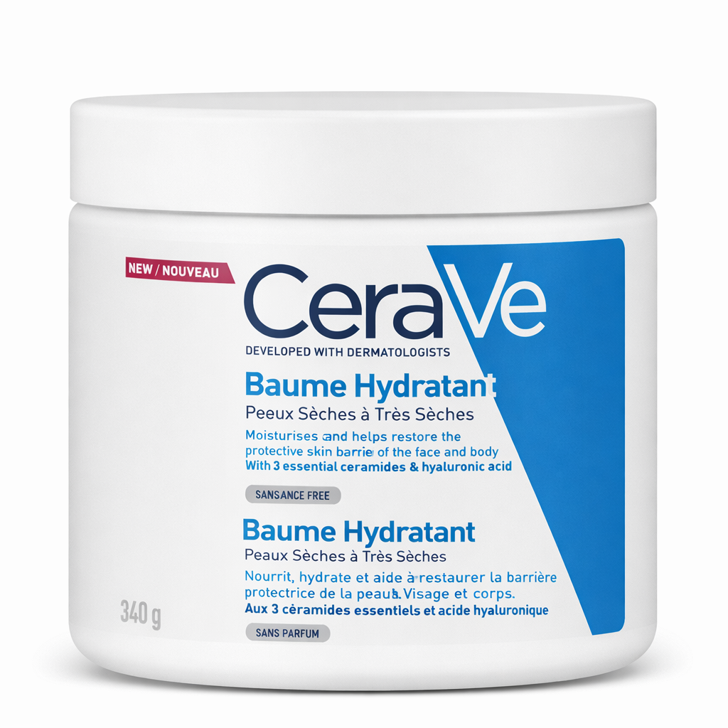 CeraVe Baume Hydratant Visage & Corps – Hydratation Intense Peaux Sèches à Très Sèches 454g