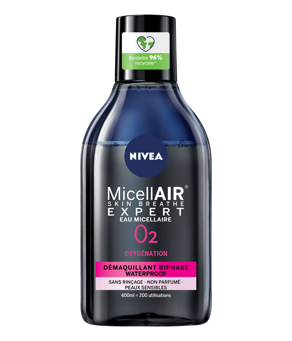 Nivea MicellAIR Skin Brethe Expert - Démaquillant Yeux Biphase Waterproof Peau Sensible