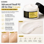 COSRX Advanced Snail 92 All In One Cream – Crème Réparatrice 100g