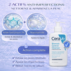 CeraVe Gel Nettoyant Anti-Imperfections 2% Acide Salicylique – Peaux Grasses à Imperfections 236ml