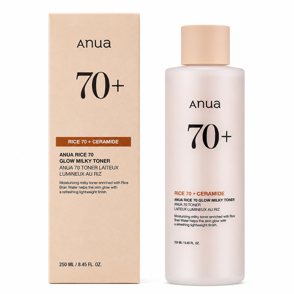 ANUA Rice 70 Glow Milky Toner – Lotion Tonique Hydratante Éclat – 250ml