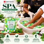 BATHRANI Fleurs de Savon Spa Menthe & Eucalyptus Mains & Pieds 220 g / 800g