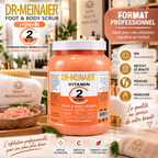 DR.MEINAIER Vitamin Step 2 Gommage Corps, Pieds & Mains à la Vitamine C – Format Professionnel