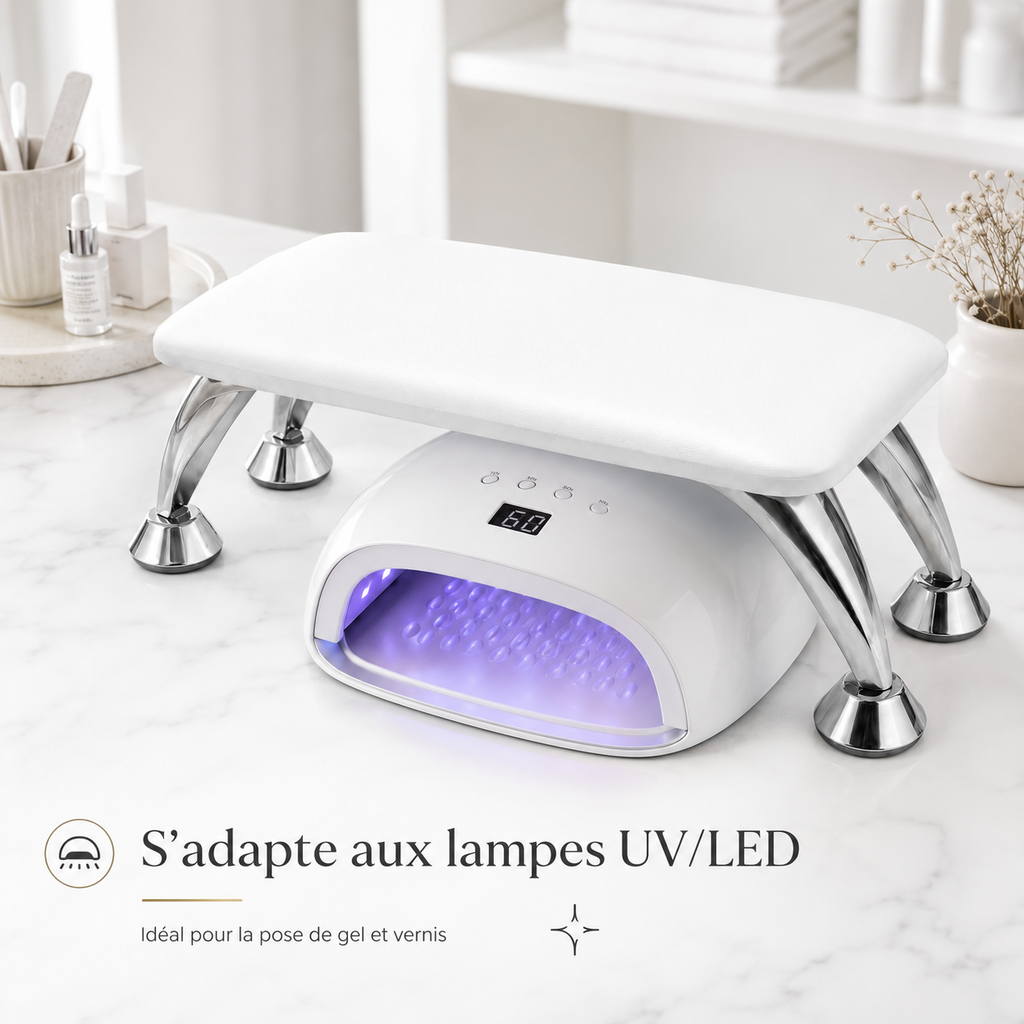 Repose-Main Surélevé Professionnel pour Manucure – Coussin Confort Nail Art, 4 Coloris Disponibles