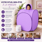 Cabine Sauna Portable à Vapeur 2 L – Sauna Personnel Pliable avec Télécommande