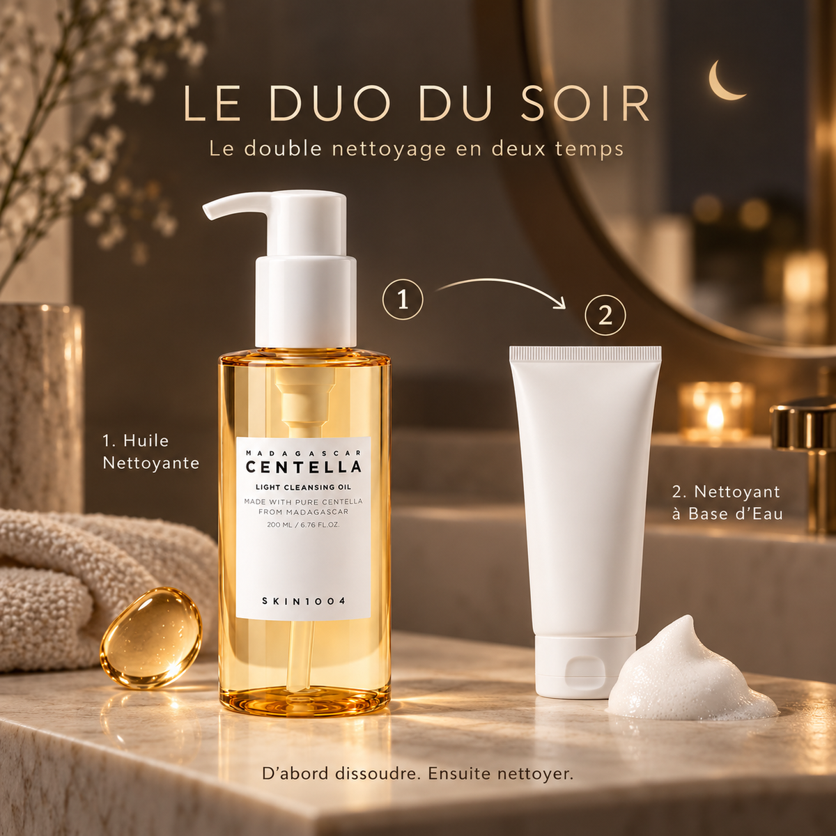 SKIN1004 Madagascar Centella Light Cleansing Oil – Huile Nettoyante Légère à la Centella 200 ml