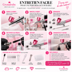 Aérographe Haute Pression 0,3 mm avec Godet – Airbrush Maquillage, Nail Art & Peinture