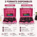 Kit de 16 Pierres Chaudes avec Valise Chauffante Électrique – Massage Spa