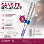 Stylo Dermapen A6 Professionnel Rechargeable Sans Fil – Microneedling, BB Glow, Nano Needling & Maquillage Permanent