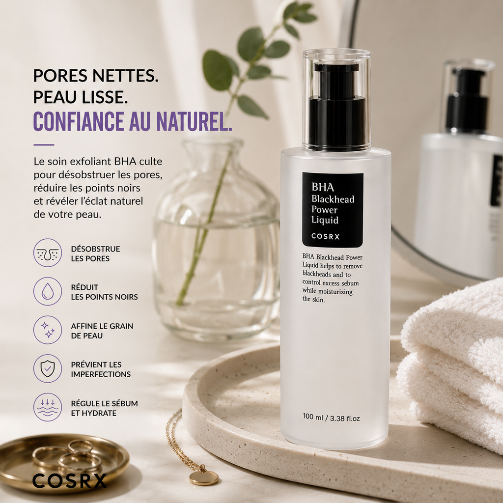 COSRX BHA Blackhead Power Liquid – Exfoliant Anti Points Noirs 100ml