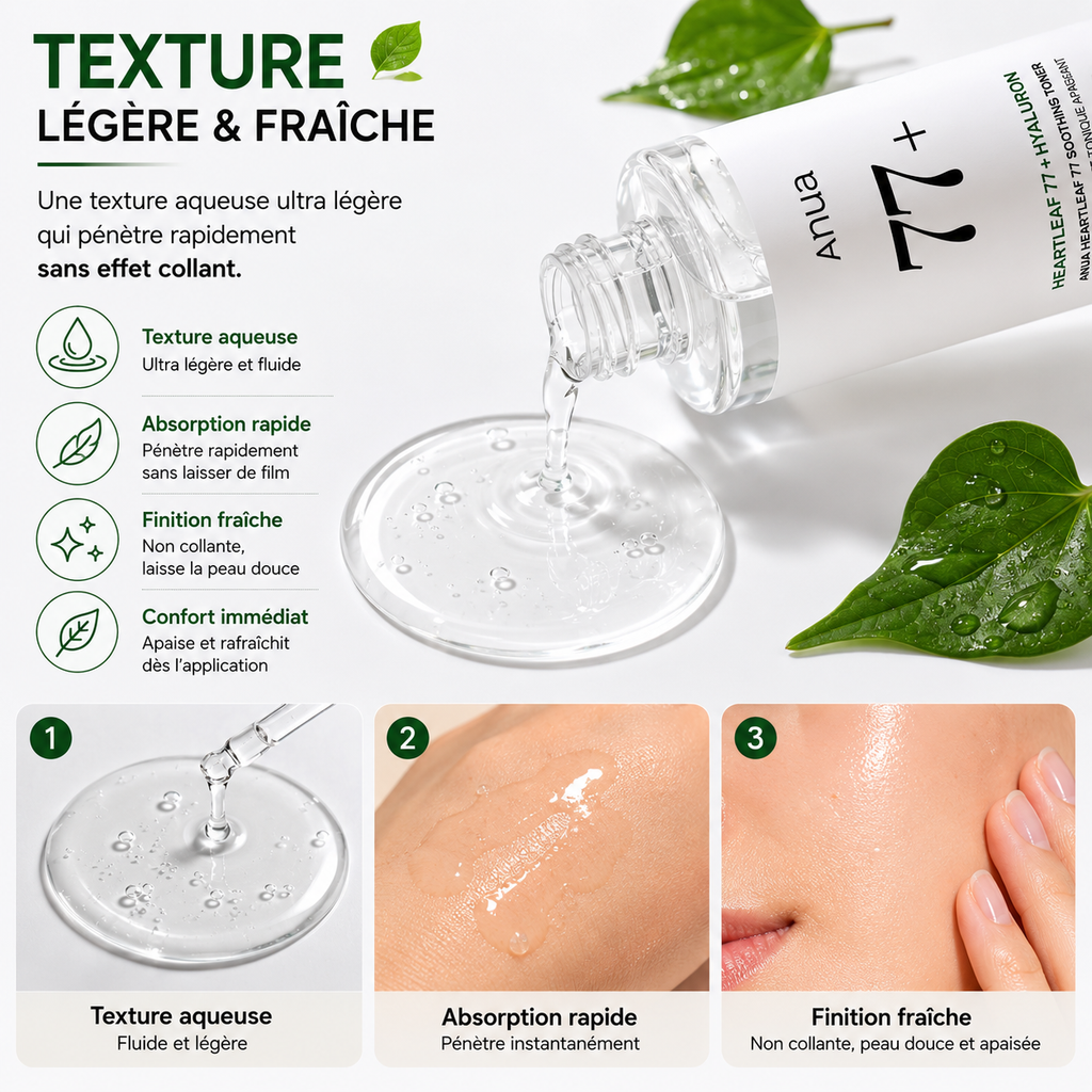 ANUA Heartleaf 77% Soothing Toner - Toner Apaisant Hydratant – 250ml
