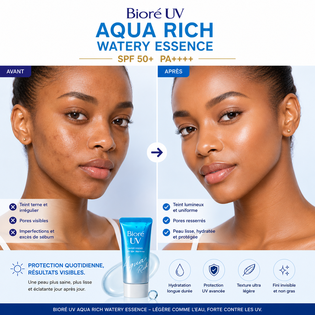 Bioré UV Aqua Rich Watery Essence SPF50+ PA++++ – Protection Solaire Hydratante