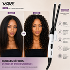 Fer à Friser & Boucler Professionnel VGR V-576 – Boucles Serrées Définies & Effet Wavy Longue Tenue