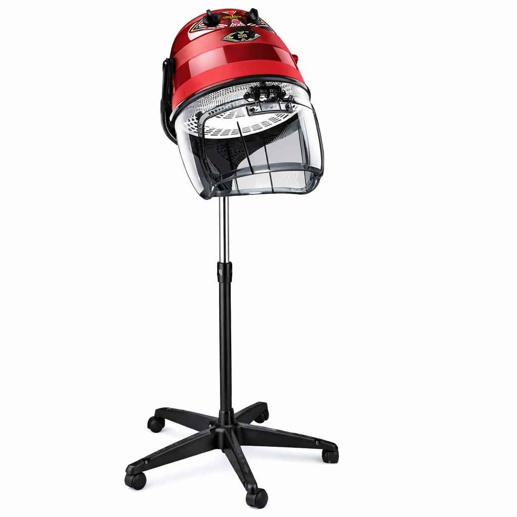 Casque Sèche-Cheveux Professionnel sur Pied EQUATOR – 3000W avec Minuterie & Air Froid
