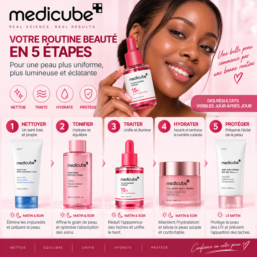 Medicube TXA Niacinamide 15 Serum – Sérum Éclat & Anti-Taches au TXA 5 % + Niacinamide 10 % – 30 ml