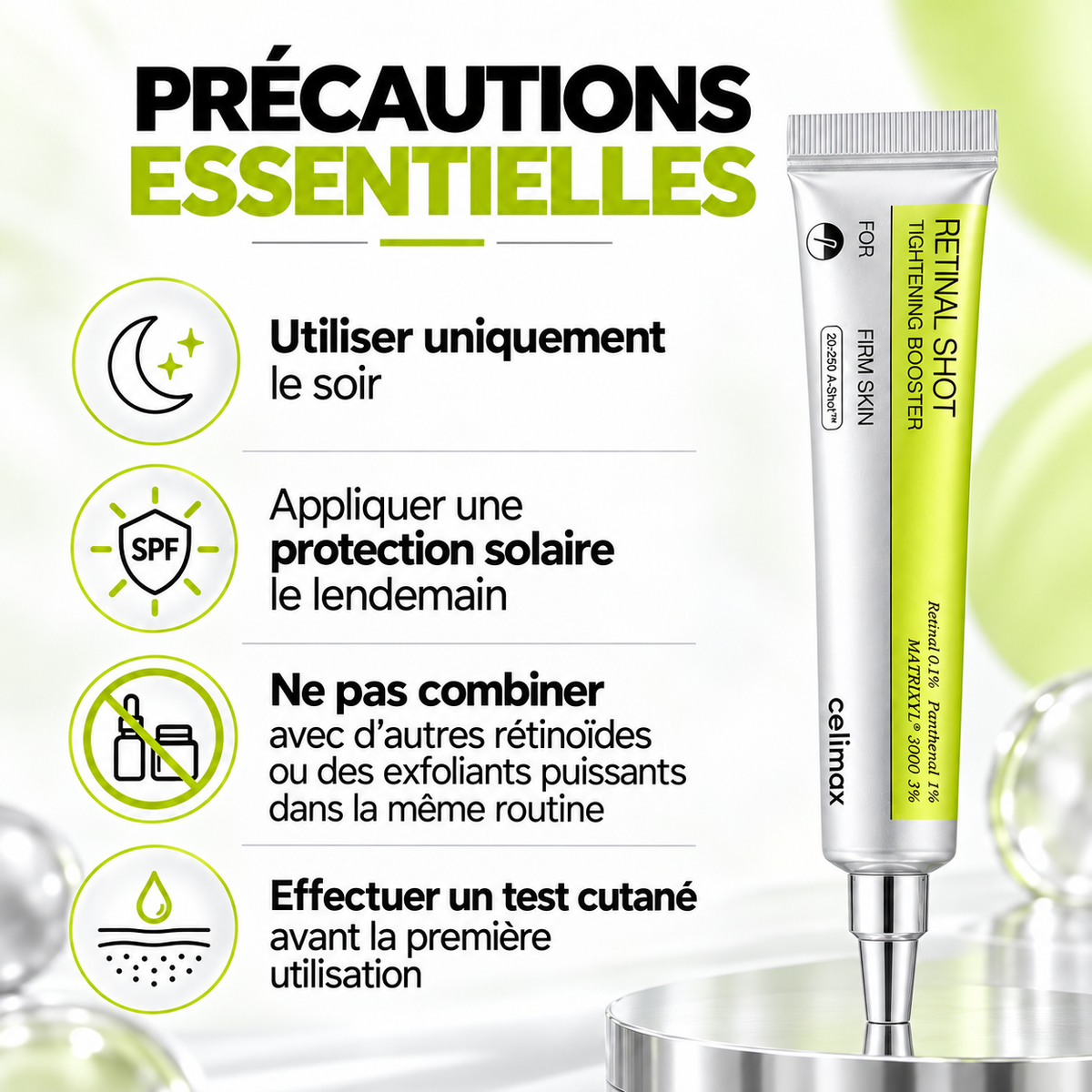 Celimax The Vita-A Retinal Shot Tightening Booster 15 ml – Booster Raffermissant au Rétinal 0,1 %