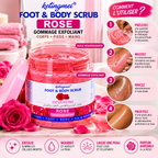 Ketingmei Foot & Body Scrub Rose – Gommage Exfoliant Corps, Pieds & Mains