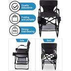 Chaise Maquillage Professionnelle Pliante avec Plateau & Rangement – Portable & Robuste 150kg