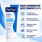 PanOxyl Acne Creamy Wash 4 % – Nettoyant Crémeux Anti-Imperfections Visage & Corps – 170 g