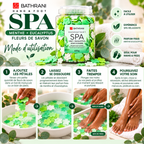 BATHRANI Fleurs de Savon Spa Menthe & Eucalyptus Mains & Pieds 220 g / 800g