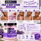 ActivePlus Gommage Visage & Corps à la Lavande 1 kg – Face & Body Scrub Exfoliant