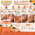 DR.MEINAIER Vitamin Step 2 Gommage Corps, Pieds & Mains à la Vitamine C – Format Professionnel