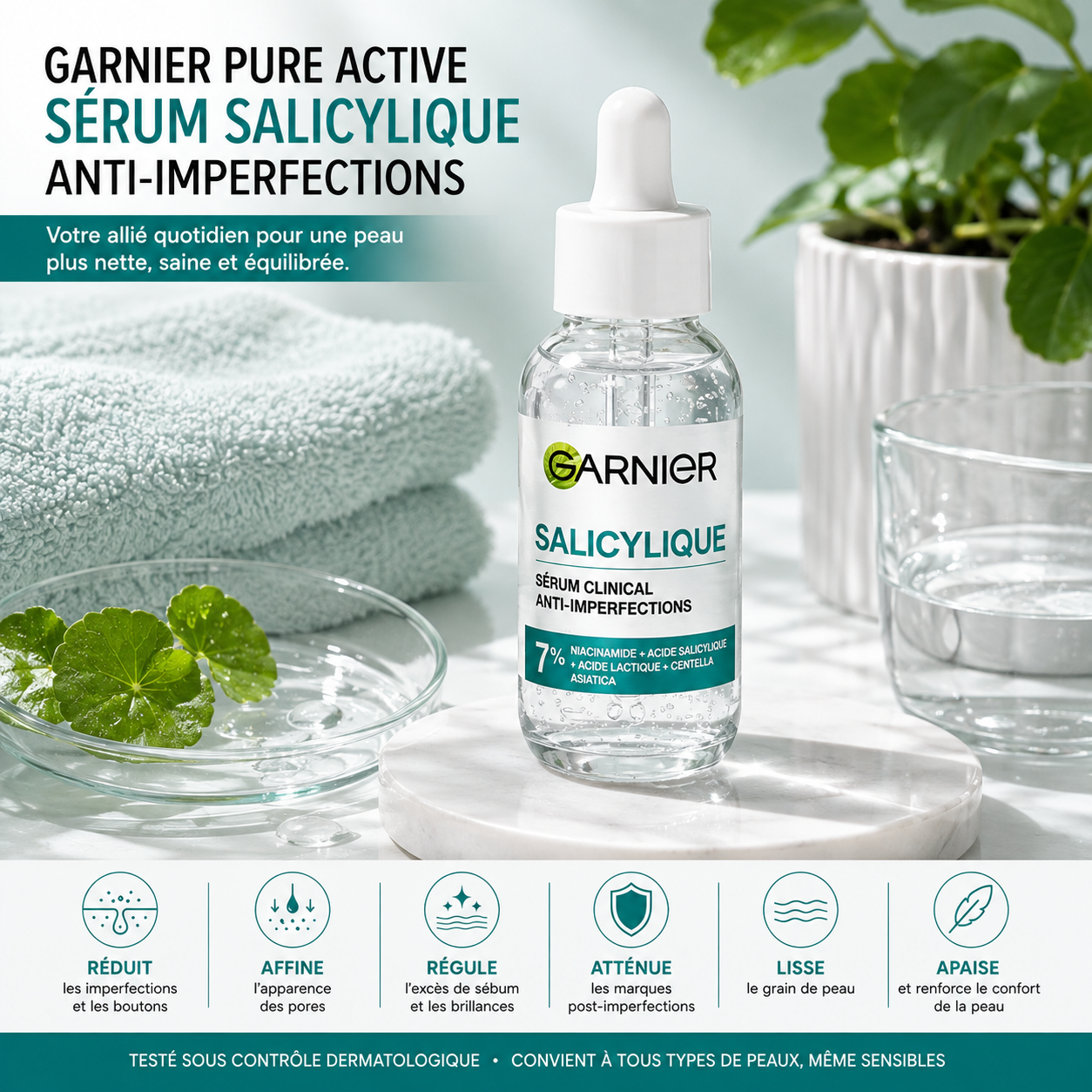 Garnier Pure Active Sérum Anti-Imperfections Salicylique – 30 ml