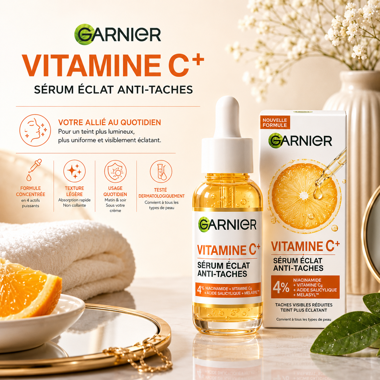 Garnier Vitamine C+ Sérum Éclat Anti-Taches – 30 ml