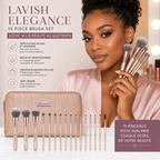 BH Cosmetics Lavish Elegance – Set de 15 Pinceaux Maquillage avec Trousse