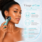 Appareil de Soin du Visage 4-en-1 Chaud et Froid – Clean, Moist, EMS & Cool