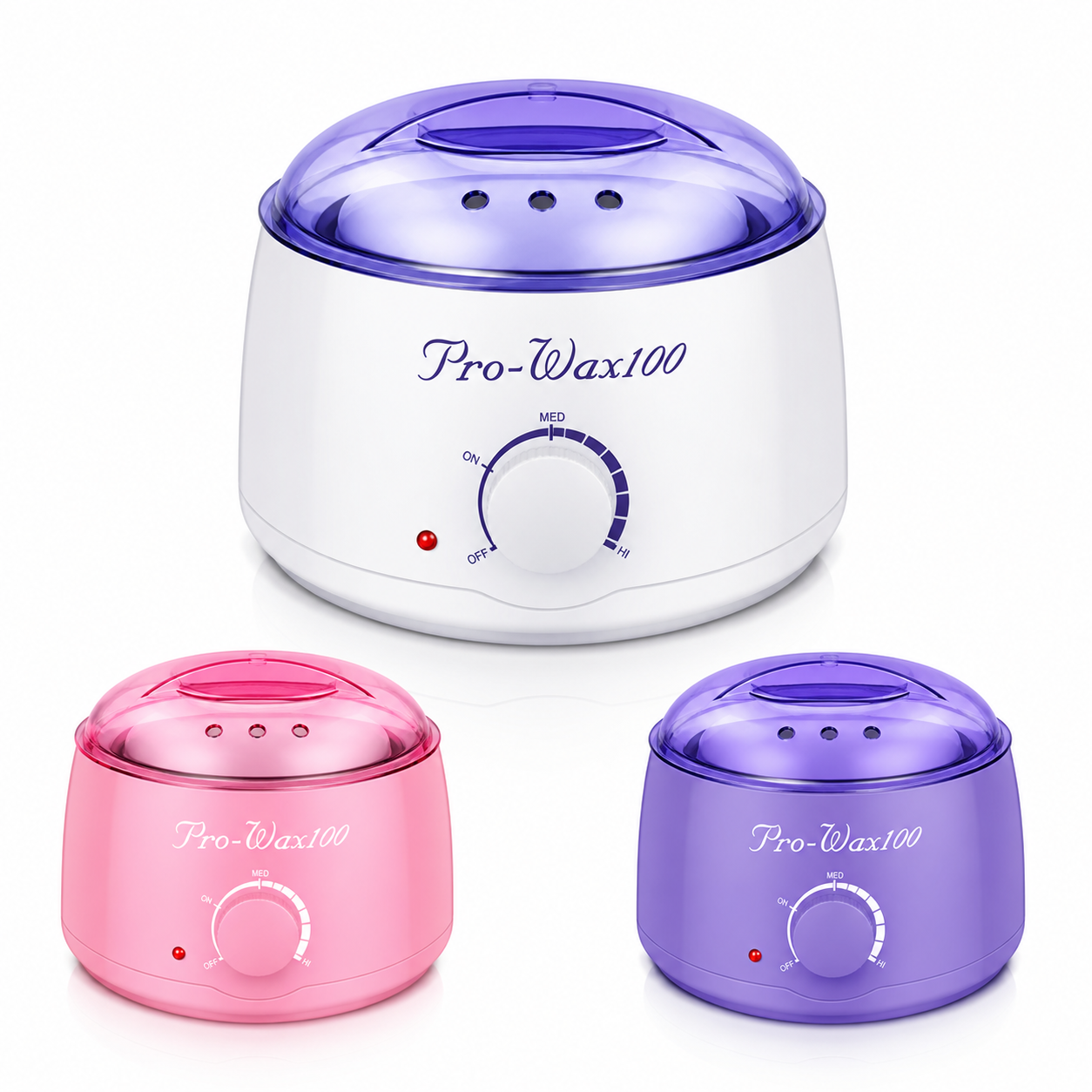 Chauffe-Cire Professionnel 100W – Pot Épilatoire Électrique (Blanc, Rose, Bleu)