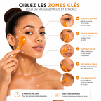 Outil de Massage Visage Précision en Résine – Anti-Cernes & Drainage Ciblé (Contour des Yeux & Visage)