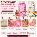 Pastilles Effervescentes Spa Pédicure 1KG – Bain De Pieds Relaxant Rose Ou Lait & Miel