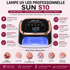 Lampe UV LED Professionnelle SUN S10 Rechargeable 120W – Séchage Rapide Gel UV, Vernis Semi-Permanent & Nail Art