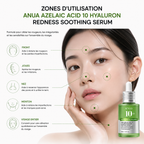 ANUA Azelaic Acid 10 Hyaluron Redness Soothing Serum – Sérum Apaisant Anti-Rougeurs
