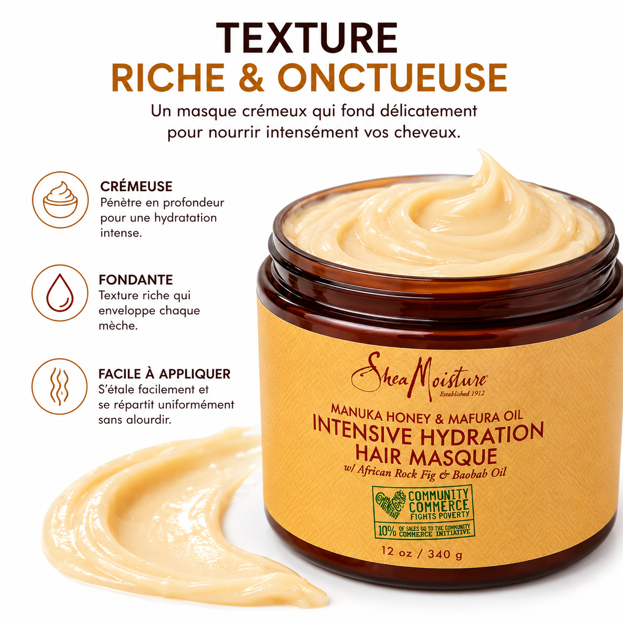Shea Moisture Manuka Honey & Mafura Oil Intensive Hydration Masque 340g