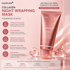 Medicube Collagen Night Wrapping Mask – Masque De Nuit Au Collagène Pour Une Peau Ferme, Hydratée Et Lumineuse – 75 ml