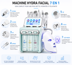 Machine Hydra Facial 7 en 1 Professionnelle – Nettoyage Profond, Hydro Dermabrasion, RF, Ultrason & Spray Hydratant