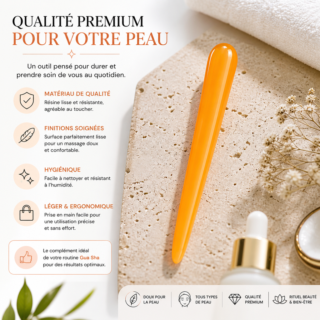 Bâton de Massage Visage Précision – Stylet Facial Ergonomique pour Zones Ciblées