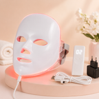 Masque LED Visage 7 Couleurs – Luminothérapie Anti-Âge avec Télécommande