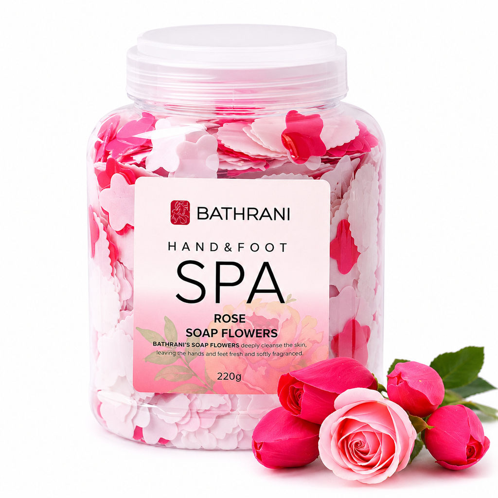 Fleurs de Savon Spa à la Rose 220g – Bain Relaxant pour Mains & Pieds