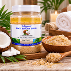 Ketingmei Foot & Body Scrub Coconut – Gommage Exfoliant Coco Corps, Pieds & Mains