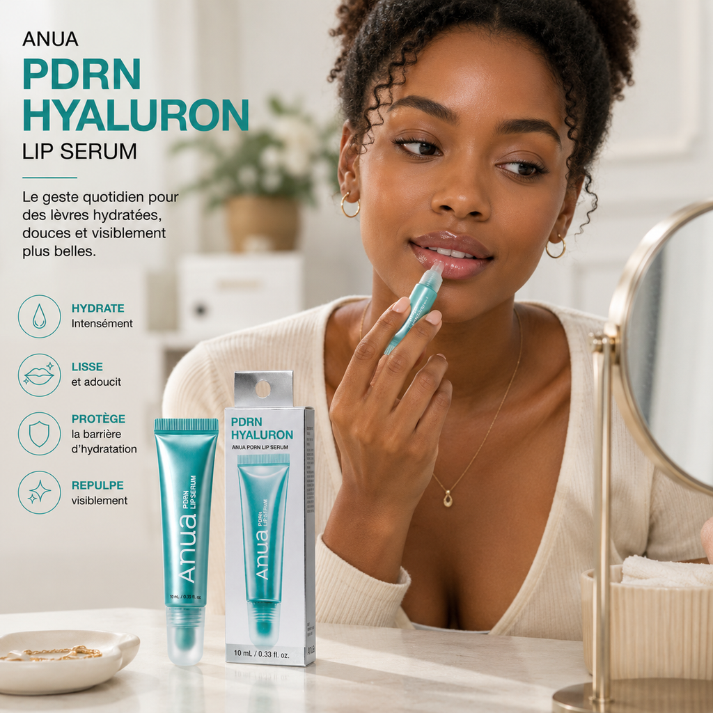 ANUA PDRN Hyaluron Lip Serum – Sérum Hydratant Lèvres au PDRN &amp; Acide Hyaluronique – 10 ml