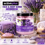 ActivePlus Gommage Visage & Corps à la Lavande 1 kg – Face & Body Scrub Exfoliant