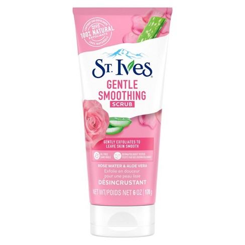 St Ives Gentle Smoothing Scrub- Désincrustant Eau de Rose & Aloès Vera 150 ml