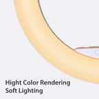 Ring light Arc en Ciel avec Trépied - Anneau Lumineux LED pour Vidéo Maquillage Youtube Tiktok Photo - Avec 3 Supports téléphone -  18 Pouces