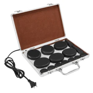 Ensemble De Pierres Chaudes En Basalte Avec Kit Chauffant - Pierres De Massage Pour SPA